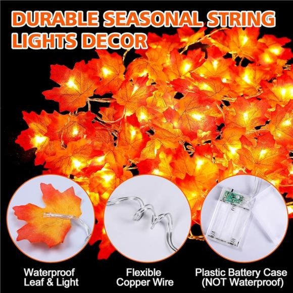 4PCS Fall Decor Thanksgiving Decorations, Fall Leaves...